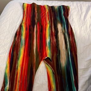 A romper and a mini dress of the same print